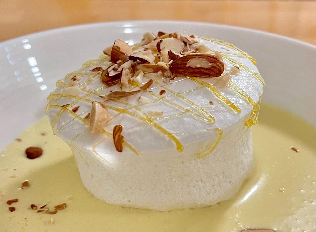 Ile flottante, "floating island," can sometimes be found at The Villa